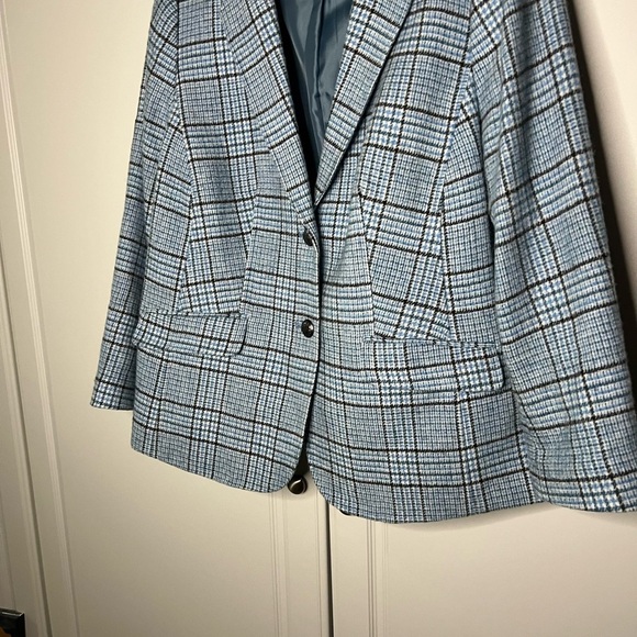 Talbots Plaid Blazer 16WP - Picture 2 of 10